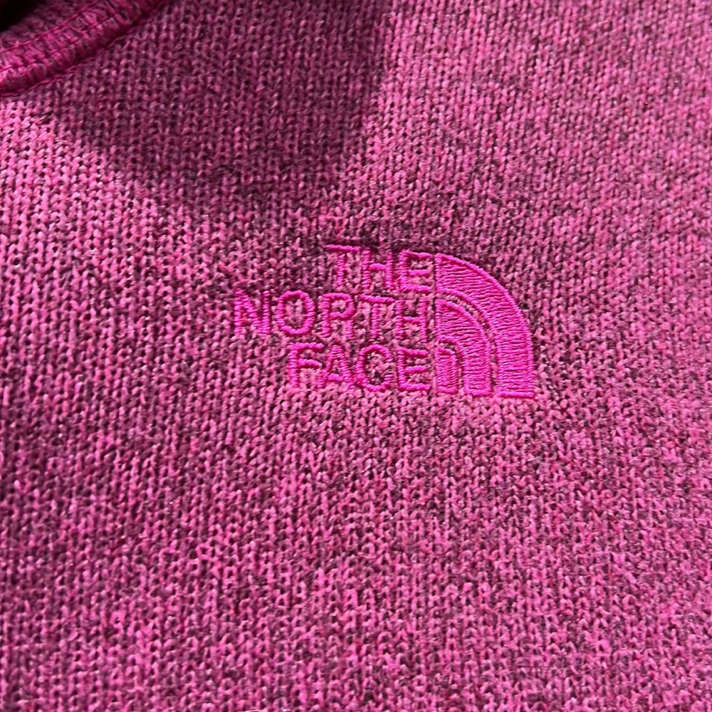The North Face Fuchsia Sweater Full Zip Coat Girls Size XL (18) - Picture 2 of 8